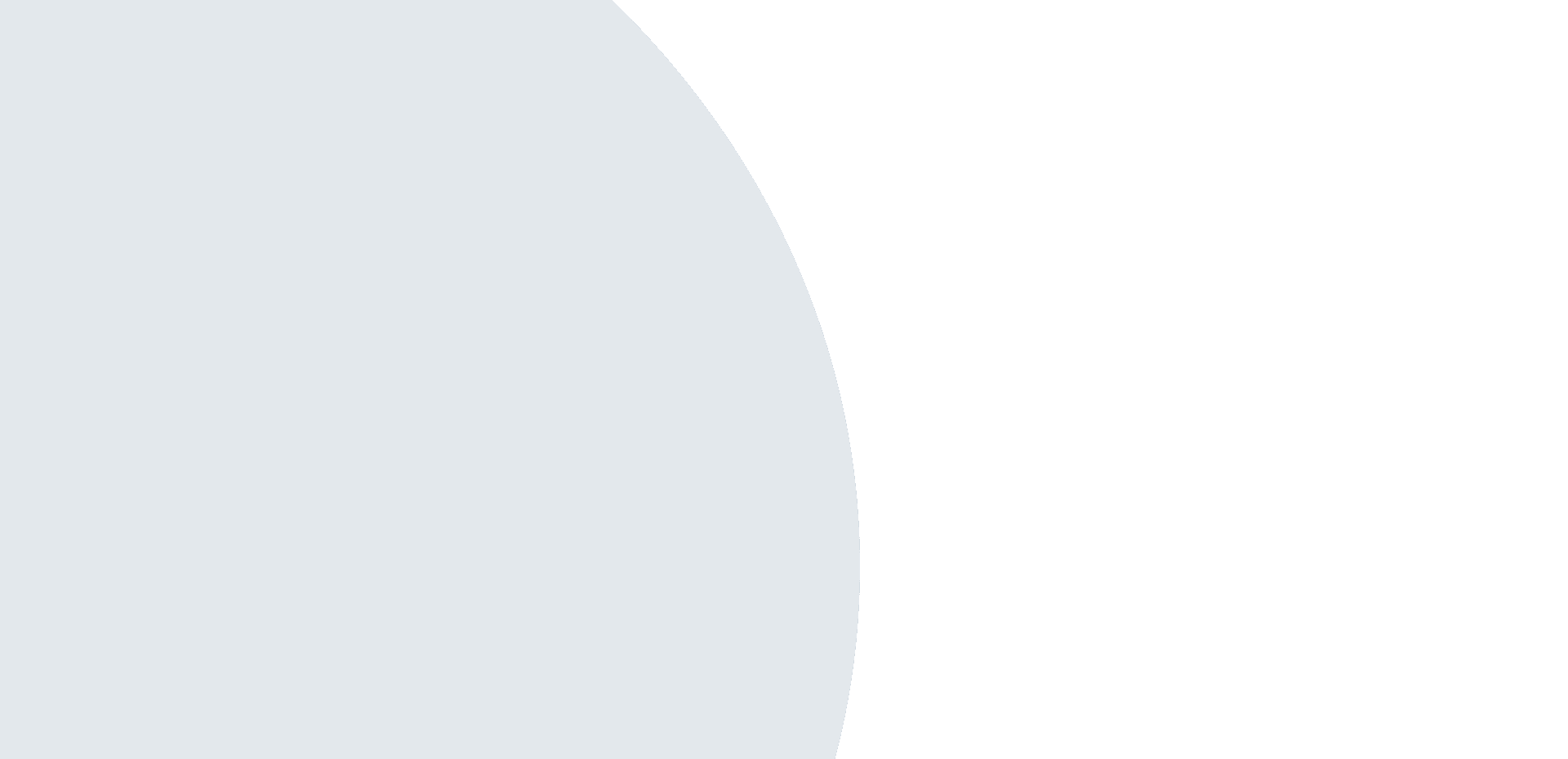 Light gray curved shape against a white background.